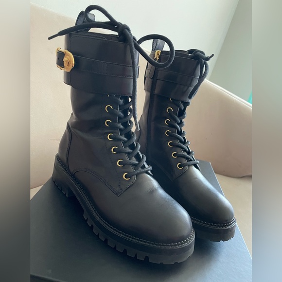 Black Versace Combat Boot - Picture 3 of 13